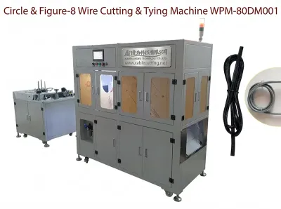 Automatikus kör és 8-as alakú vágó, tekercselő, kötőgép WPM-80DM001