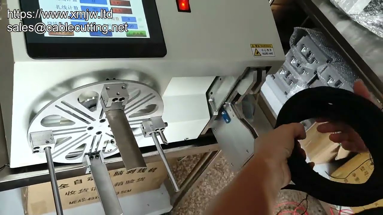 Automatic Feeding and Winding Machine for USB Data Wire Binding