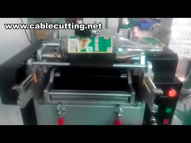 Manual Wet Glue Labeling Machine for Bottles and Round Jars with Paper Label