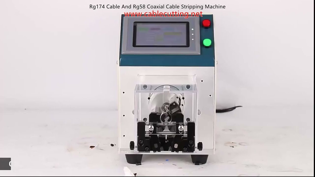 RG174 és RG58 koaxiális kábel szigetelésmentesítő gép – Automata precíziós megoldás