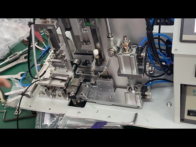 PCBUSB Cable Making Semi Automatic Soldering Machine   Wire Strip, Cut, Solder