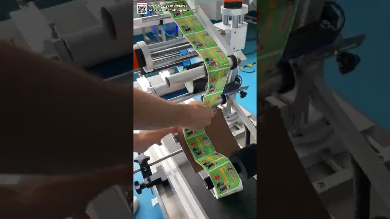 Carton and Box Flat Surface Labeling Machine Automatic Sticker Applicator for Packaging Lines