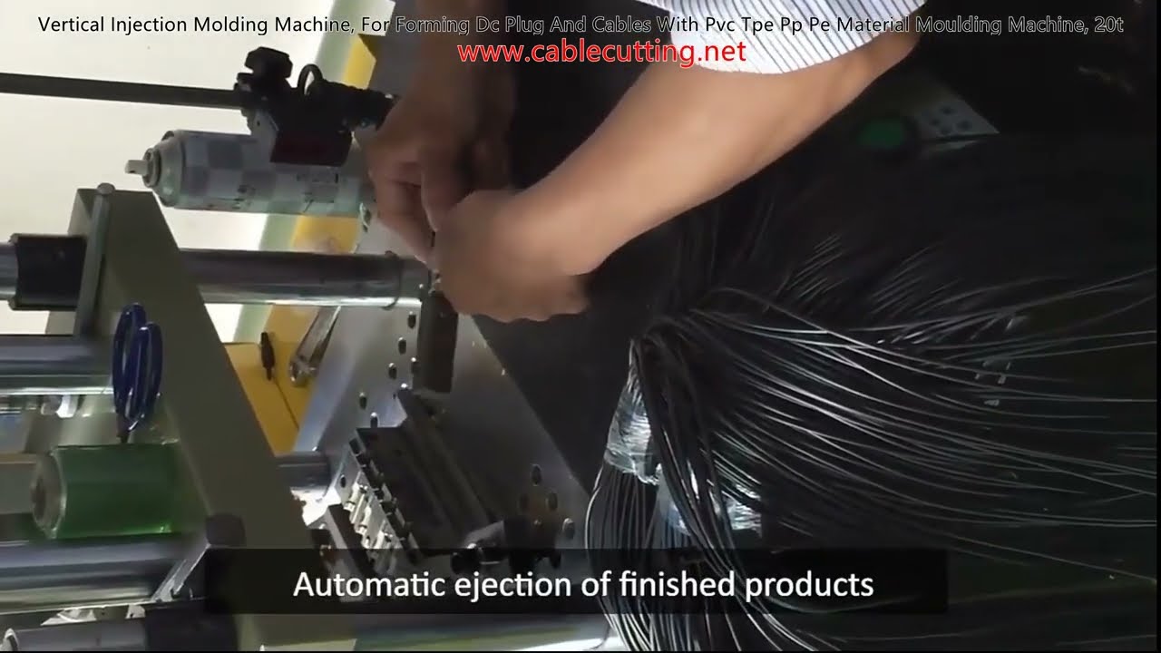 Vertical Injection Molding Machine, For Forming Dc Plug And Cables With Pvc Tpe Pp Pe Material Mould