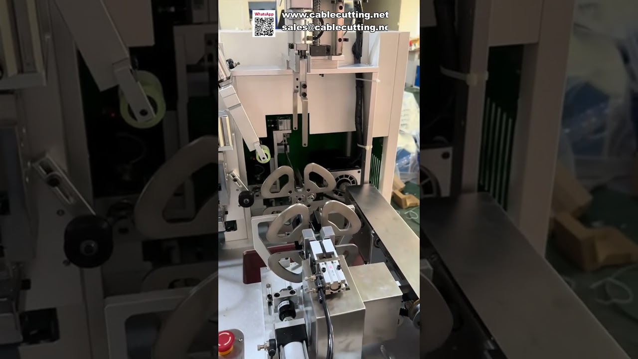 Teljesen automatikus huzalvágó, tekercselő és kötözőgép mérőszámlálással