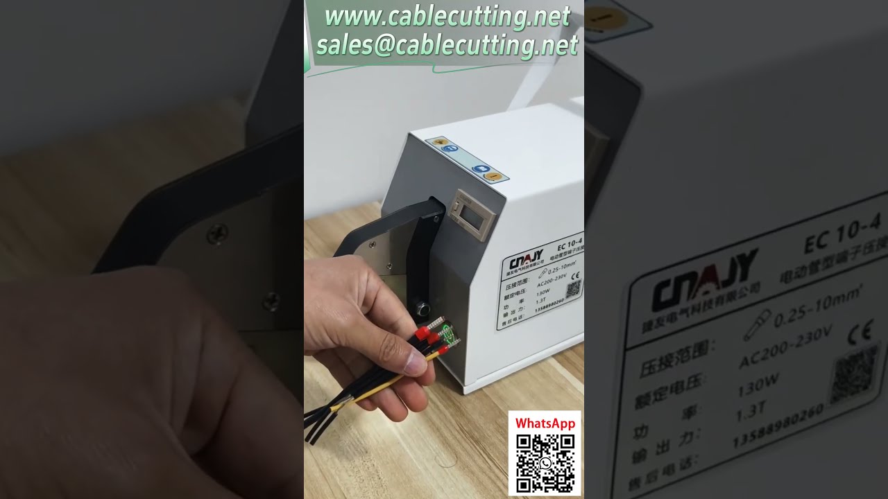 EC 10-4 Elektromos csővég présgép – Profi modellbemutató