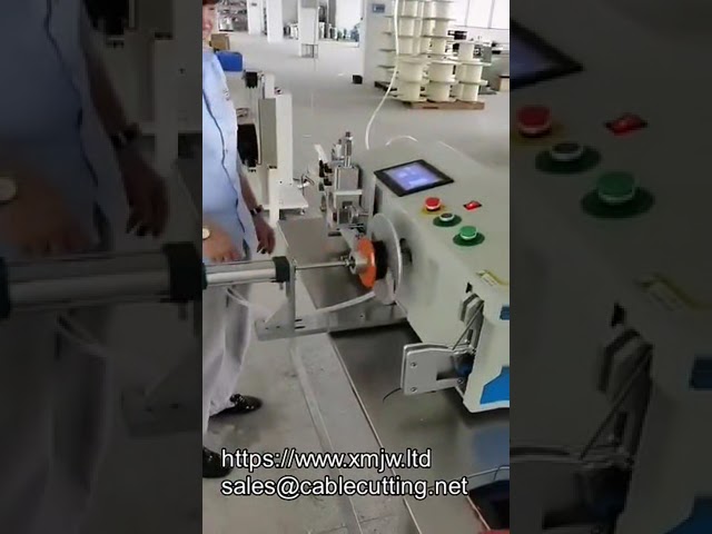 Automata kábeltekercselő gép - Erőkábelek vágása, csavarása és tekercselése
