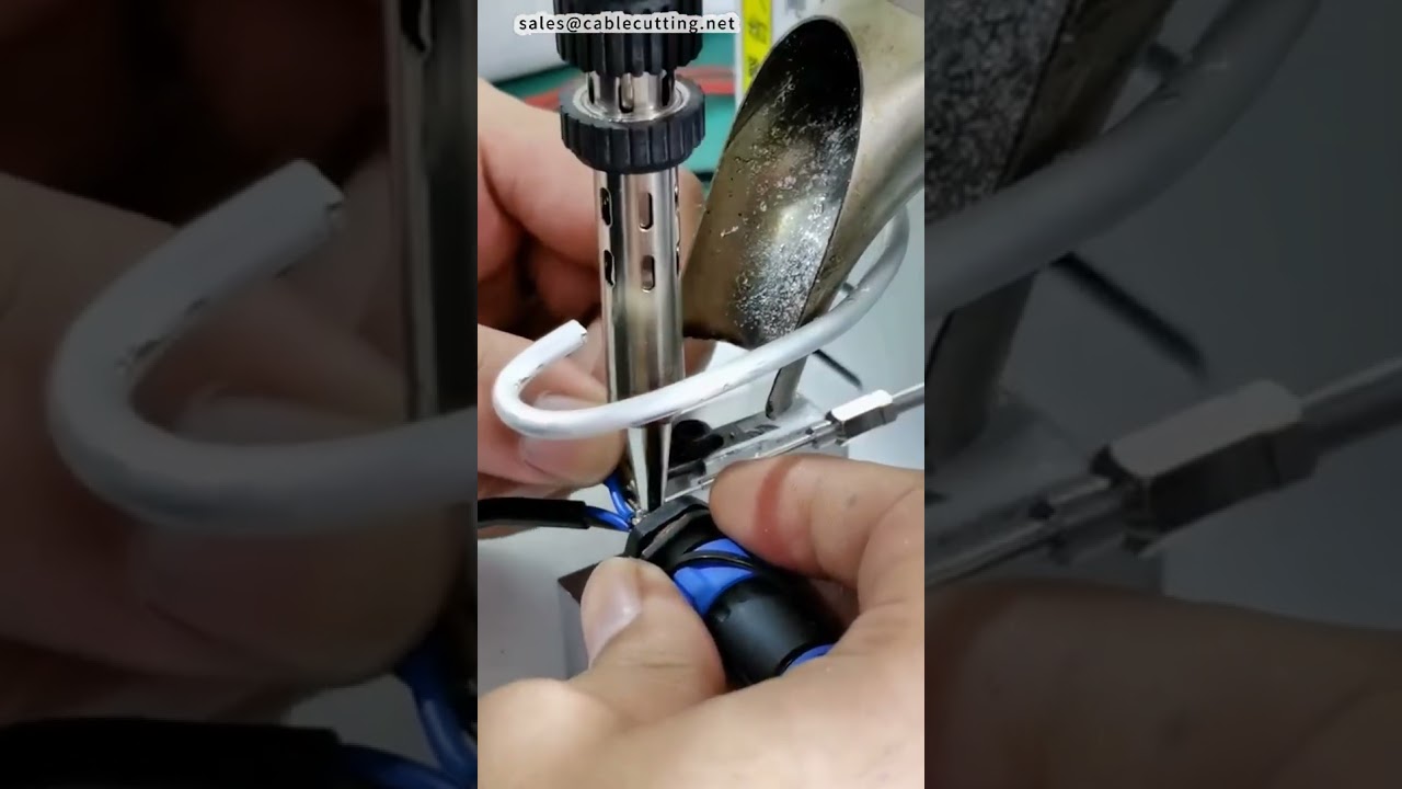 BMW Connector 6 Pin Soldering Machine Round, Full Solder Joints   During Setup