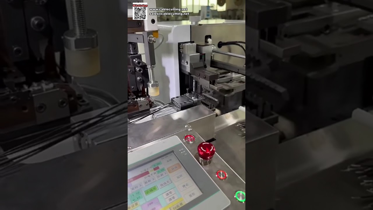 Ötvezetékes automatikus vágó, szigetelésbontó, csavaró, krimpelő, ónozó gép berendezés
